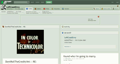 Desktop Screenshot of leftcoastenvy.deviantart.com