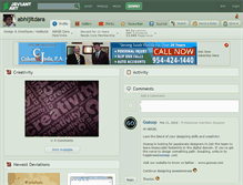 Tablet Screenshot of abhijitdara.deviantart.com