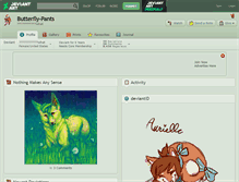 Tablet Screenshot of butterfly-pants.deviantart.com