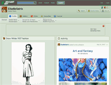Tablet Screenshot of elisebellatrix.deviantart.com