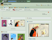 Tablet Screenshot of gohan-x-goku.deviantart.com