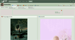Desktop Screenshot of bluemo0on.deviantart.com