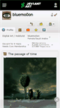 Mobile Screenshot of bluemo0on.deviantart.com