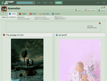 Tablet Screenshot of bluemo0on.deviantart.com