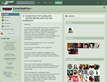 Tablet Screenshot of comicbookpros.deviantart.com