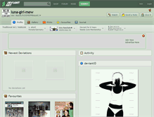 Tablet Screenshot of luna-girl-mew.deviantart.com