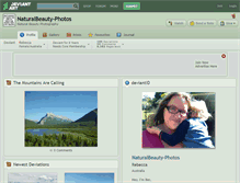 Tablet Screenshot of naturalbeauty-photos.deviantart.com