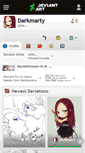 Mobile Screenshot of darkmarty.deviantart.com