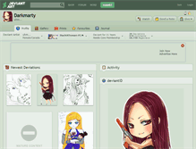 Tablet Screenshot of darkmarty.deviantart.com