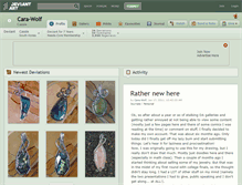 Tablet Screenshot of cara-wolf.deviantart.com