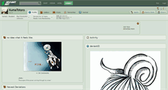 Desktop Screenshot of kumatotoro.deviantart.com