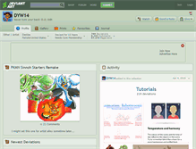 Tablet Screenshot of dyw14.deviantart.com