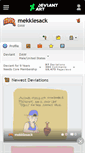 Mobile Screenshot of mekklesack.deviantart.com