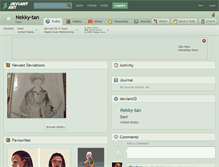Tablet Screenshot of nekky-tan.deviantart.com