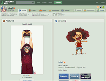 Tablet Screenshot of ishali.deviantart.com