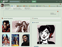Tablet Screenshot of griselita.deviantart.com