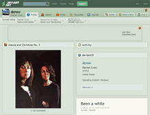 Tablet Screenshot of dcrow.deviantart.com