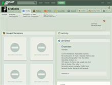 Tablet Screenshot of eroticties.deviantart.com