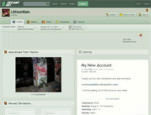 Tablet Screenshot of lithiumrain.deviantart.com