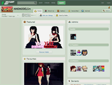 Tablet Screenshot of mmdmodels.deviantart.com