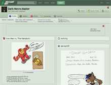 Tablet Screenshot of dark-necro-master.deviantart.com