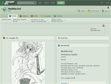 Tablet Screenshot of nodoka-koi.deviantart.com