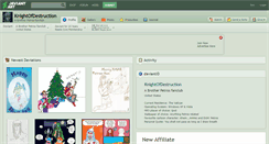 Desktop Screenshot of knightofdestruction.deviantart.com