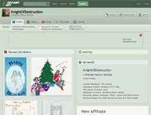 Tablet Screenshot of knightofdestruction.deviantart.com