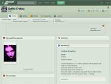 Tablet Screenshot of gothic-erotica.deviantart.com