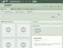 Tablet Screenshot of emmafeet.deviantart.com