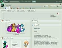 Tablet Screenshot of dragonpaw.deviantart.com