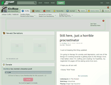 Tablet Screenshot of kiwirose.deviantart.com