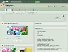 Tablet Screenshot of djluckyremix.deviantart.com