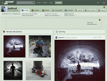 Tablet Screenshot of justinxd.deviantart.com