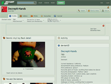 Tablet Screenshot of decrepit-hands.deviantart.com