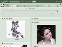 Tablet Screenshot of macchii.deviantart.com