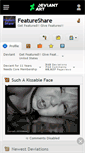 Mobile Screenshot of featureshare.deviantart.com