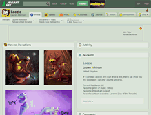 Tablet Screenshot of loozle.deviantart.com