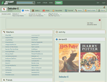 Tablet Screenshot of daisuke-x.deviantart.com
