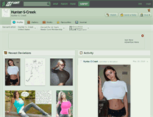 Tablet Screenshot of hunter-s-creek.deviantart.com