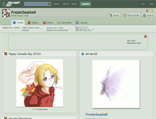 Tablet Screenshot of frozenseashell.deviantart.com
