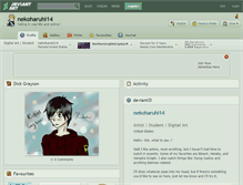 Tablet Screenshot of nekoharuhi14.deviantart.com