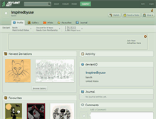 Tablet Screenshot of inspiredbyuse.deviantart.com