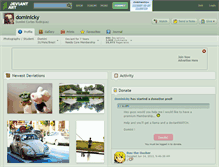 Tablet Screenshot of dominicky.deviantart.com