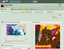 Tablet Screenshot of demoncat8.deviantart.com