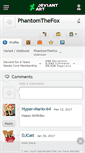 Mobile Screenshot of phantomthefox.deviantart.com