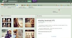 Desktop Screenshot of milkywayhandmade.deviantart.com