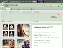 Tablet Screenshot of milkywayhandmade.deviantart.com