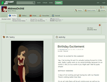 Tablet Screenshot of mistressorchid.deviantart.com