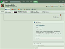 Tablet Screenshot of darkangelmilly.deviantart.com